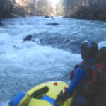 Paxou surf dans les gorges du Vannelle